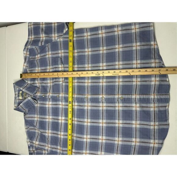 Vintage Campus Button Up Plaid Flannel Shirt Men's XL Long Sleeve See Notes - Picture 9 of 12